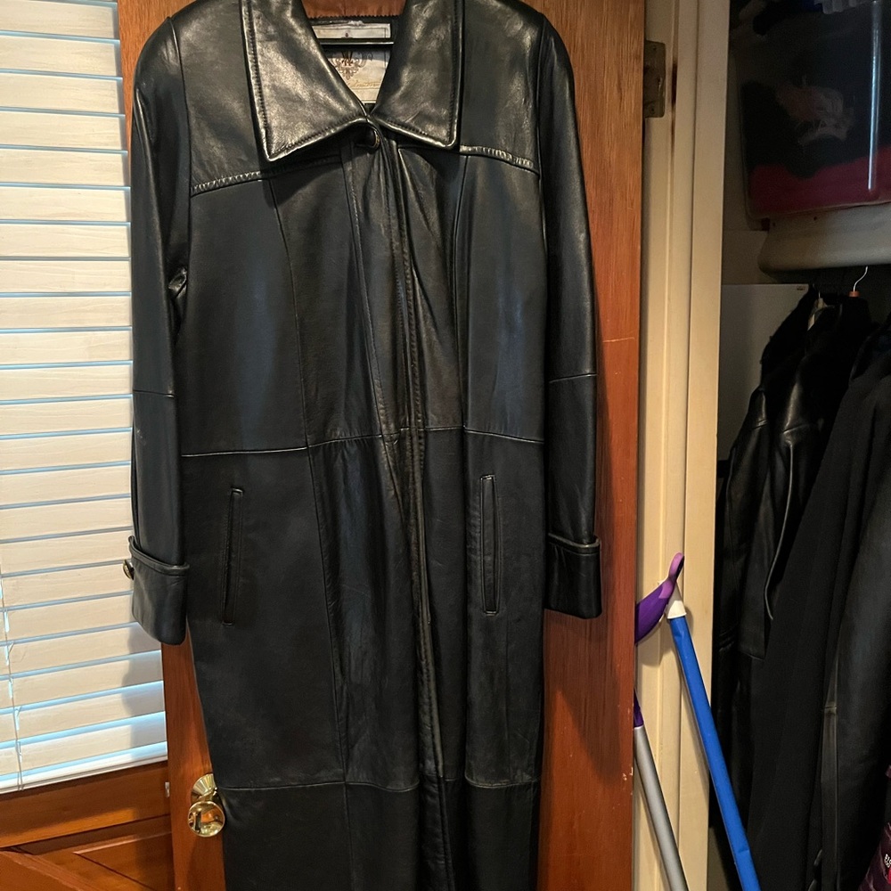 Collection B Midnight Black Leather Coat